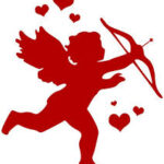 Cupid Spreading Valentine's Love